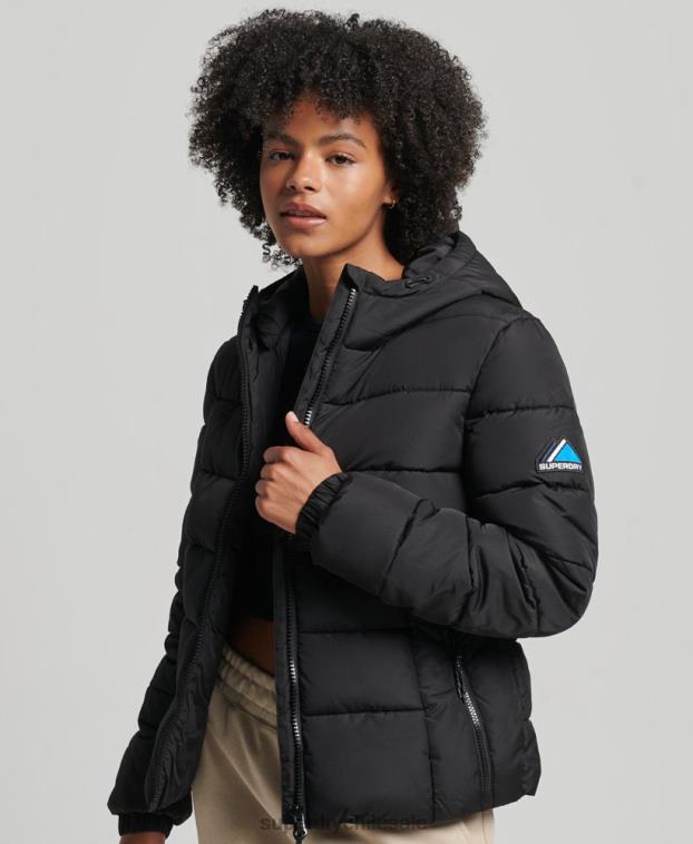 mujer Superdry negro espíritu deportivo globo 2R68Z5450