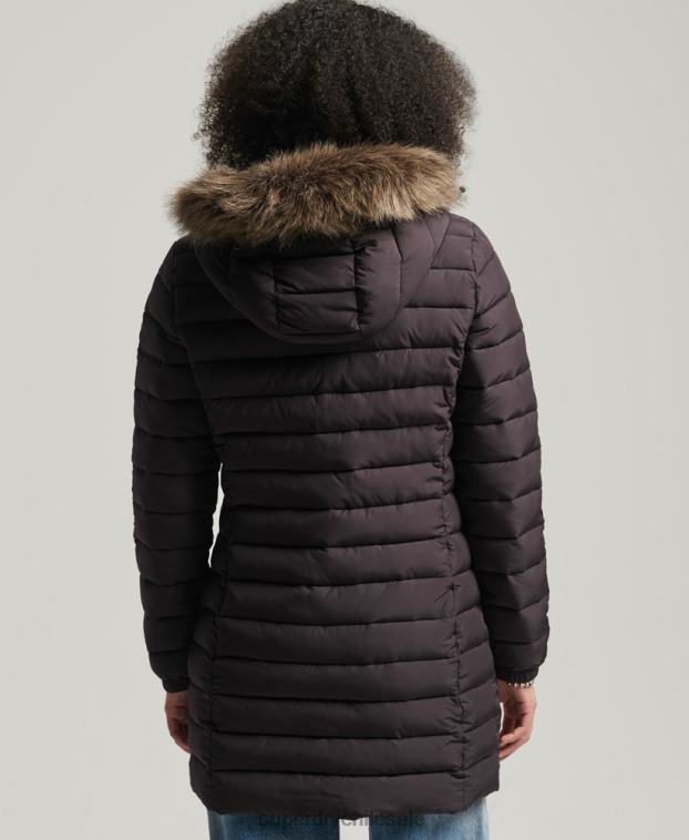 mujer Superdry púrpura chaqueta súper fuji 2R68Z3656