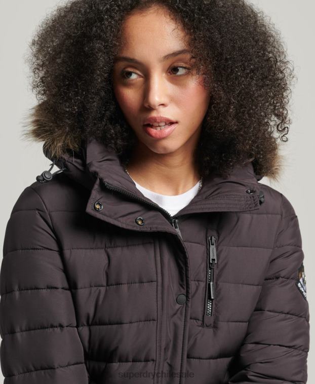 mujer Superdry púrpura chaqueta súper fuji 2R68Z3656