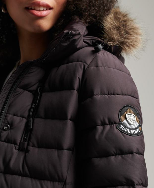 mujer Superdry púrpura chaqueta súper fuji 2R68Z3656