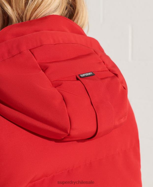 mujer Superdry rojo chamarra bomber código everest 2R68Z5494