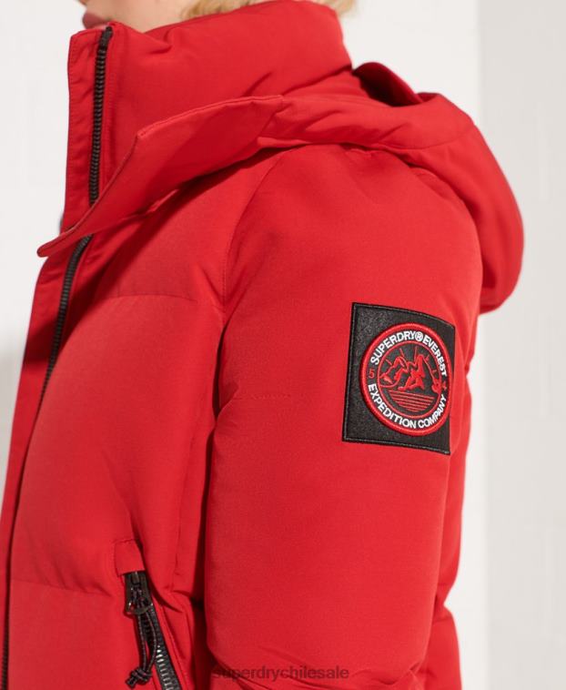 mujer Superdry rojo chamarra bomber código everest 2R68Z5494