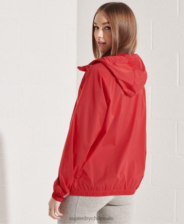 mujer Superdry rojo chamarra ligera code sport 2R68Z5604