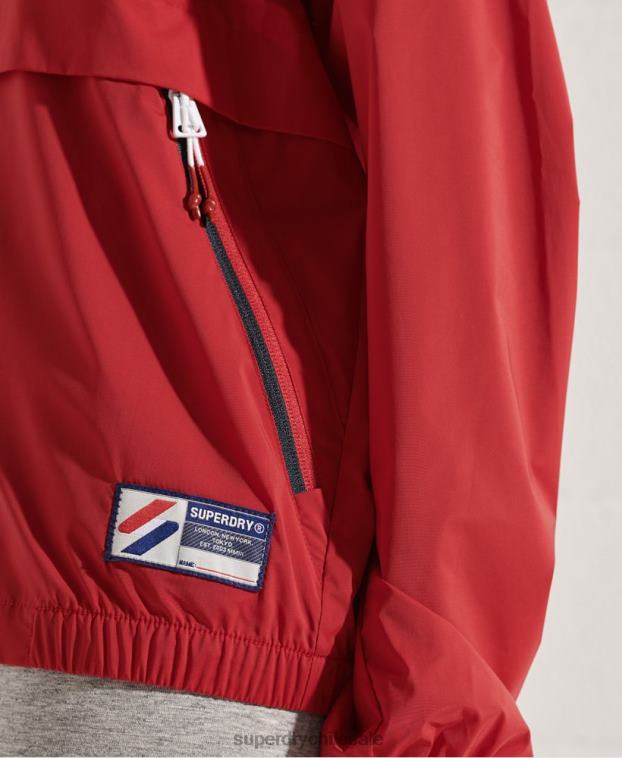 mujer Superdry rojo chamarra ligera code sport 2R68Z5604
