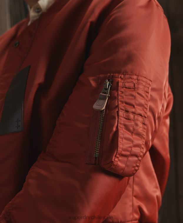 mujer Superdry rojo chamarra reversible dry edición limitada 2R68Z5551