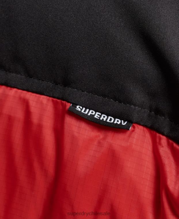 mujer Superdry rojo chaqueta acolchada con código sportstyle 2R68Z5524
