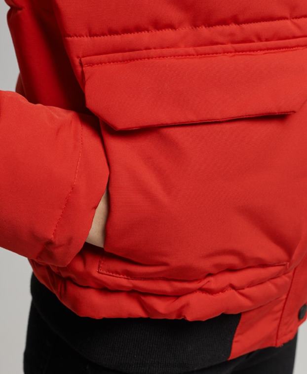 mujer Superdry rojo chaqueta bomber everest 2R68Z3770