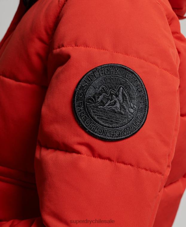 mujer Superdry rojo chaqueta bomber everest 2R68Z3770