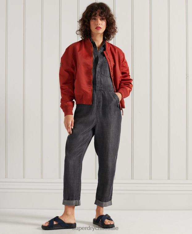 mujer Superdry rojo chaqueta bomber ma1 2R68Z3837