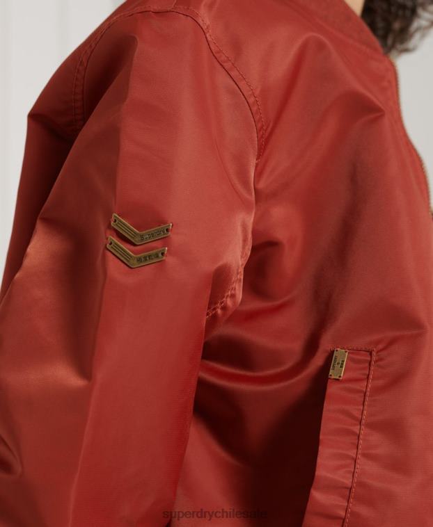 mujer Superdry rojo chaqueta bomber ma1 2R68Z3837