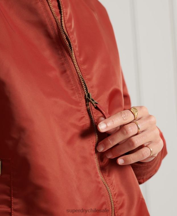 mujer Superdry rojo chaqueta bomber ma1 2R68Z3837