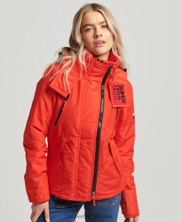 mujer Superdry rojo chaqueta cortavientos mountain sd 2R68Z3554