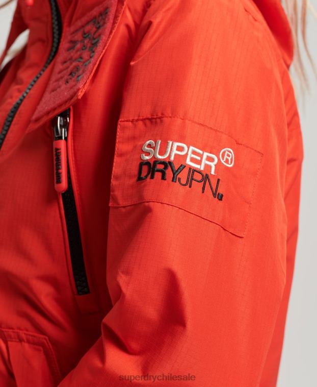 mujer Superdry rojo chaqueta cortavientos mountain sd 2R68Z3554