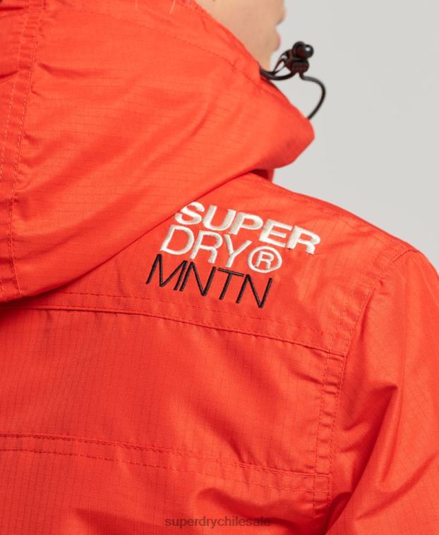 mujer Superdry rojo chaqueta cortavientos mountain sd 2R68Z3554