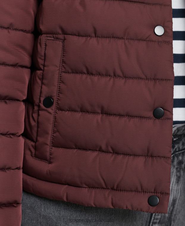 mujer Superdry rojo chaqueta fuji cuadrada 2R68Z5535