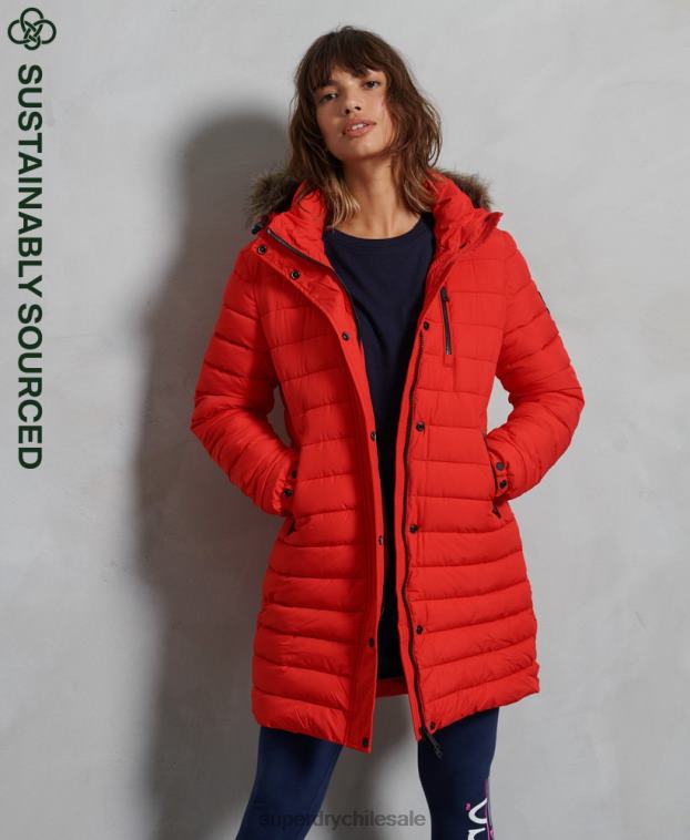 mujer Superdry rojo chaqueta súper fuji 2R68Z3812