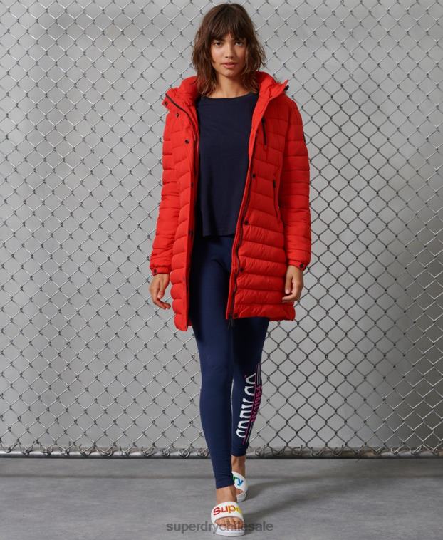 mujer Superdry rojo chaqueta súper fuji 2R68Z3812