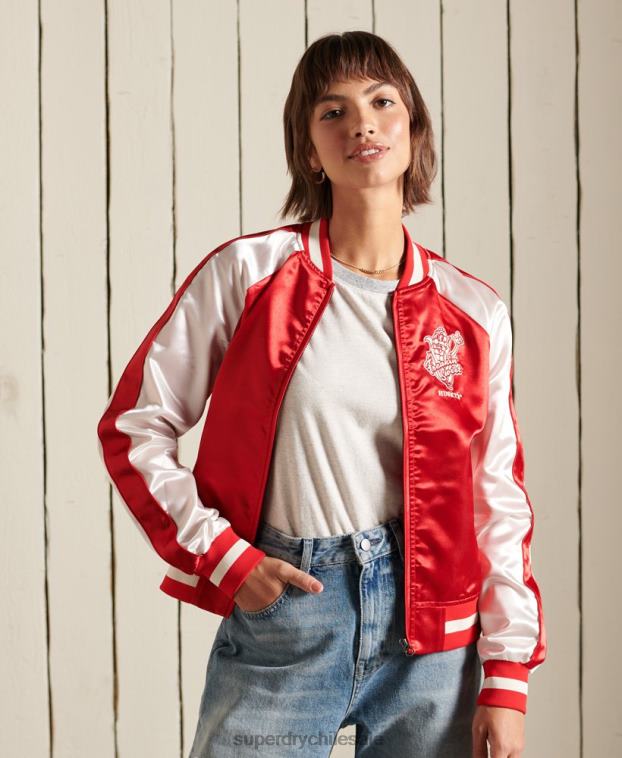 mujer Superdry rojo chaqueta suika 2R68Z5522