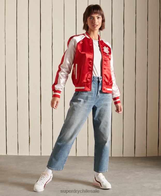 mujer Superdry rojo chaqueta suika 2R68Z5522