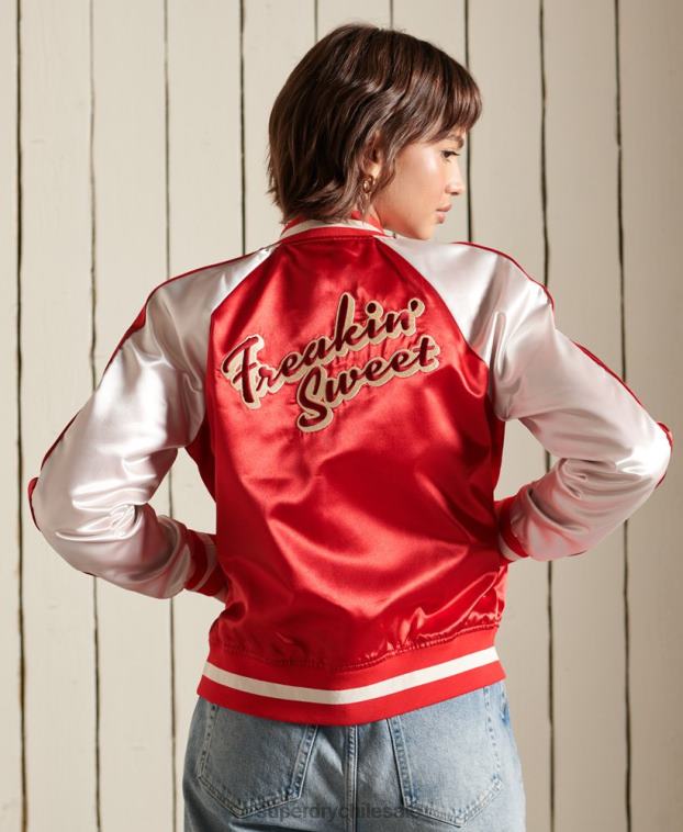 mujer Superdry rojo chaqueta suika 2R68Z5522