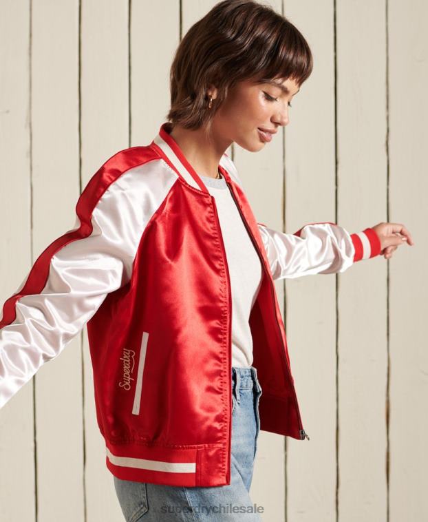 mujer Superdry rojo chaqueta suika 2R68Z5522