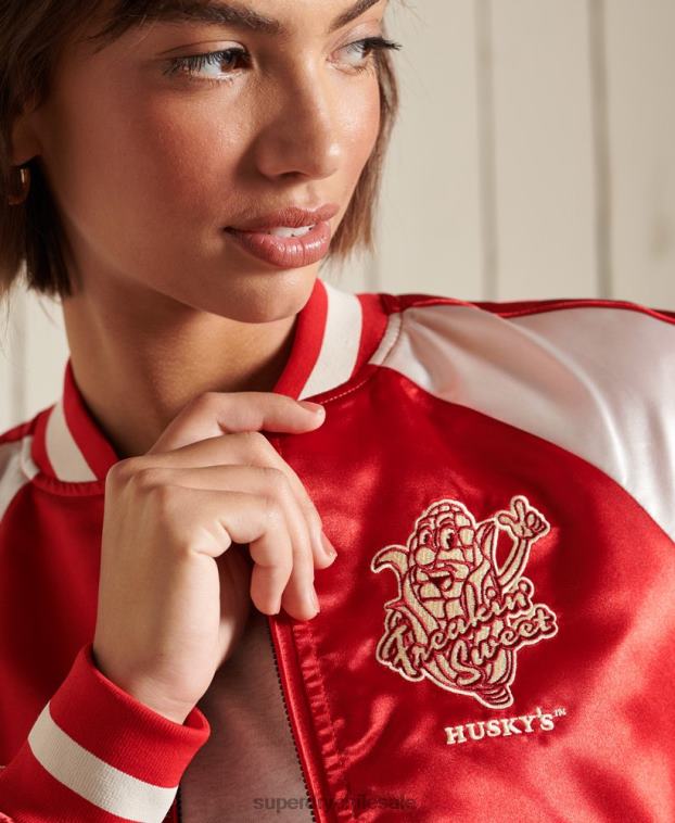 mujer Superdry rojo chaqueta suika 2R68Z5522