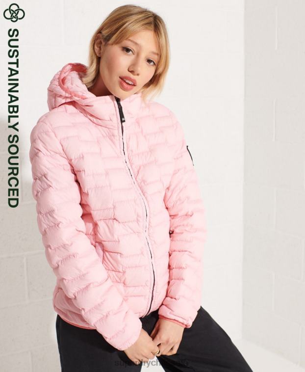 mujer Superdry rosa Chaqueta cortavientos Expedition Down SD 2R68Z5694