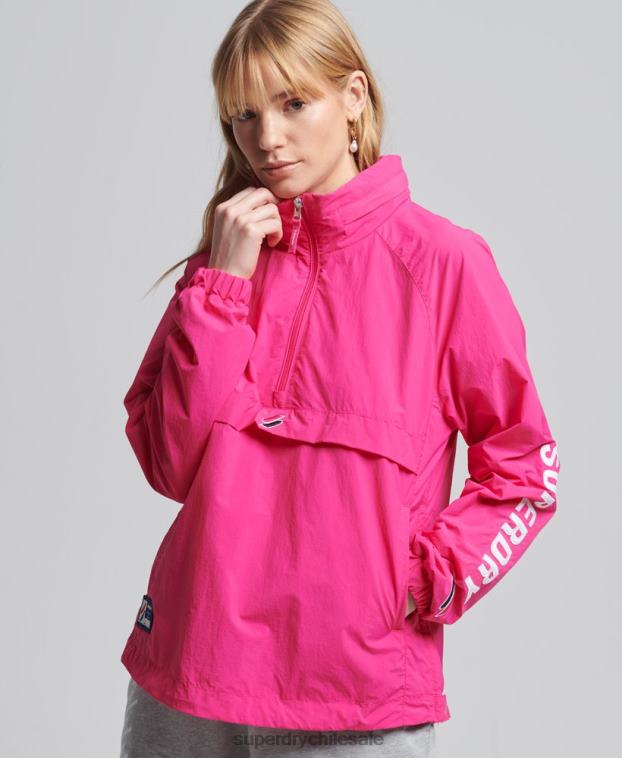 mujer Superdry rosa código esencial gráfico sobrecarga 2R68Z5560