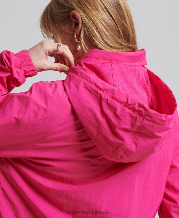 mujer Superdry rosa código esencial gráfico sobrecarga 2R68Z5560