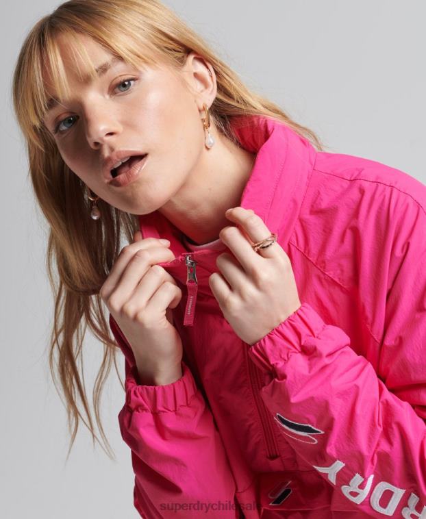 mujer Superdry rosa código esencial gráfico sobrecarga 2R68Z5560