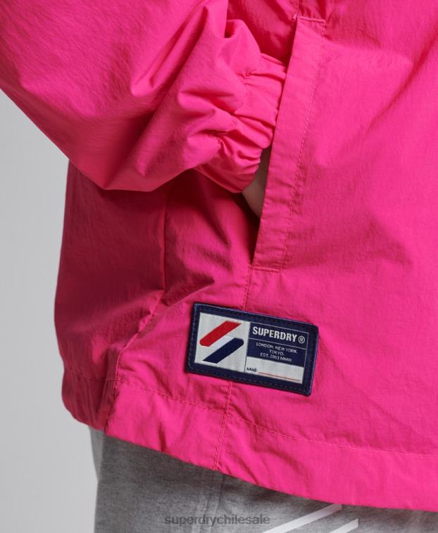 mujer Superdry rosa código esencial gráfico sobrecarga 2R68Z5560