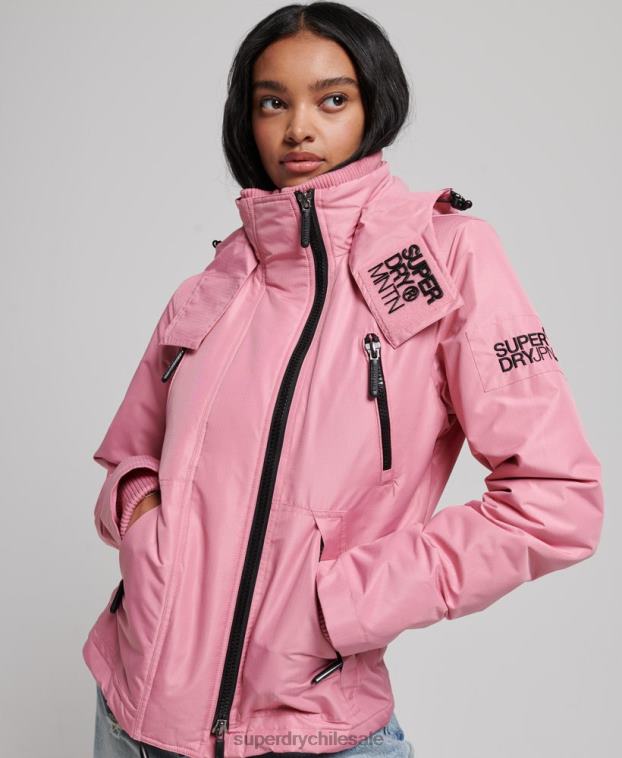 mujer Superdry rosa chaqueta cortavientos mountain sd 2R68Z3833