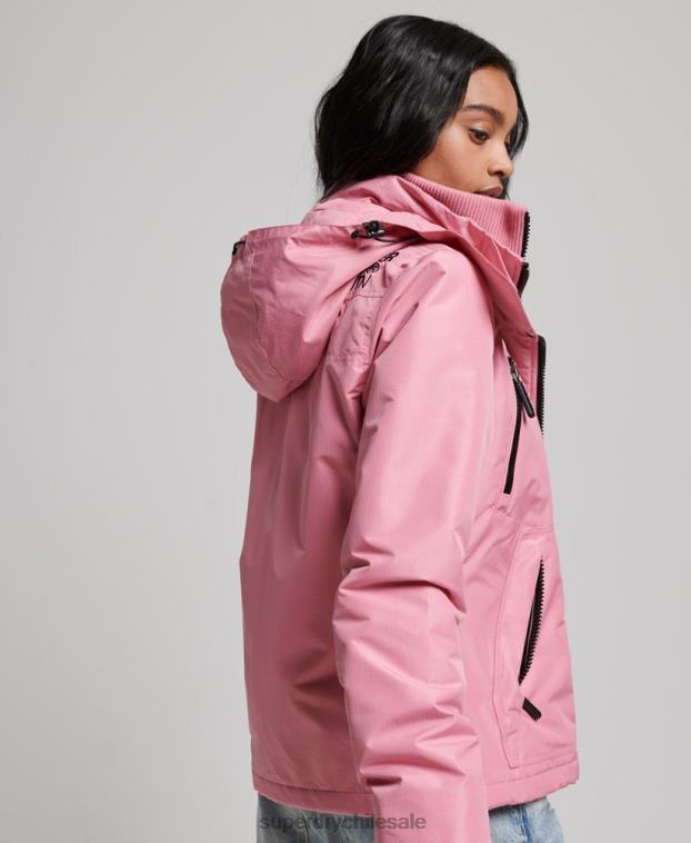 mujer Superdry rosa chaqueta cortavientos mountain sd 2R68Z3833