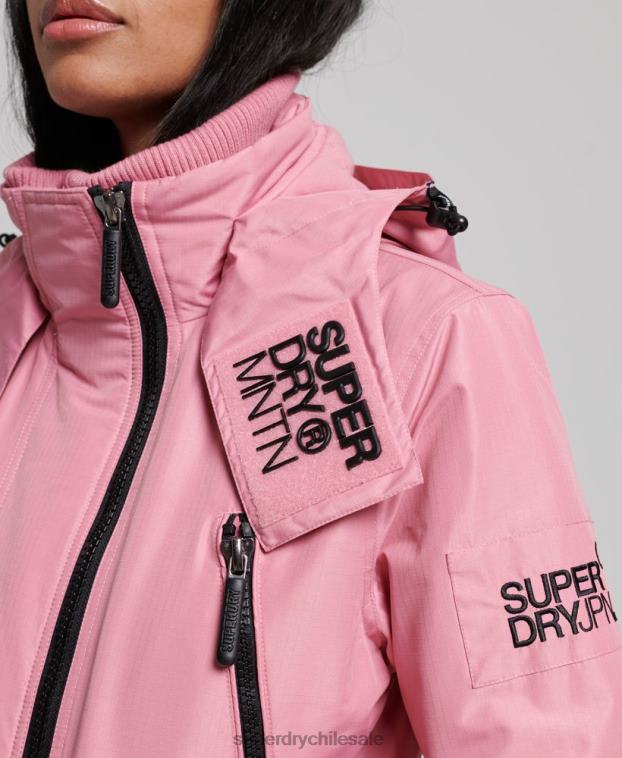 mujer Superdry rosa chaqueta cortavientos mountain sd 2R68Z3833