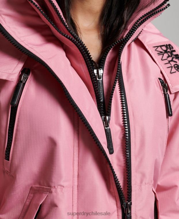 mujer Superdry rosa chaqueta cortavientos mountain sd 2R68Z3833