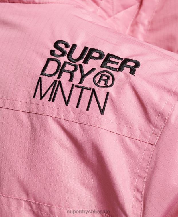 mujer Superdry rosa chaqueta cortavientos mountain sd 2R68Z3833