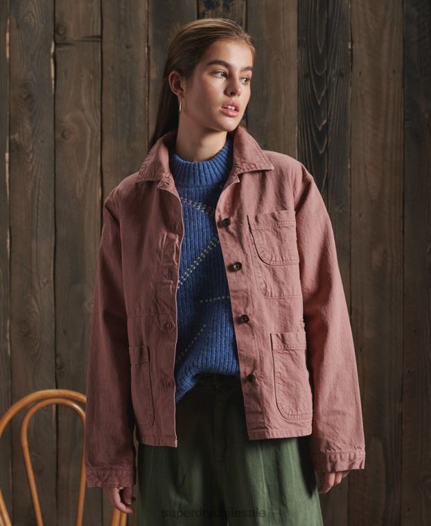 mujer Superdry rosa chaqueta de artista seca de edición limitada 2R68Z5678