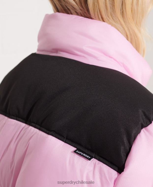 mujer Superdry rosa chaqueta de código 2R68Z5601