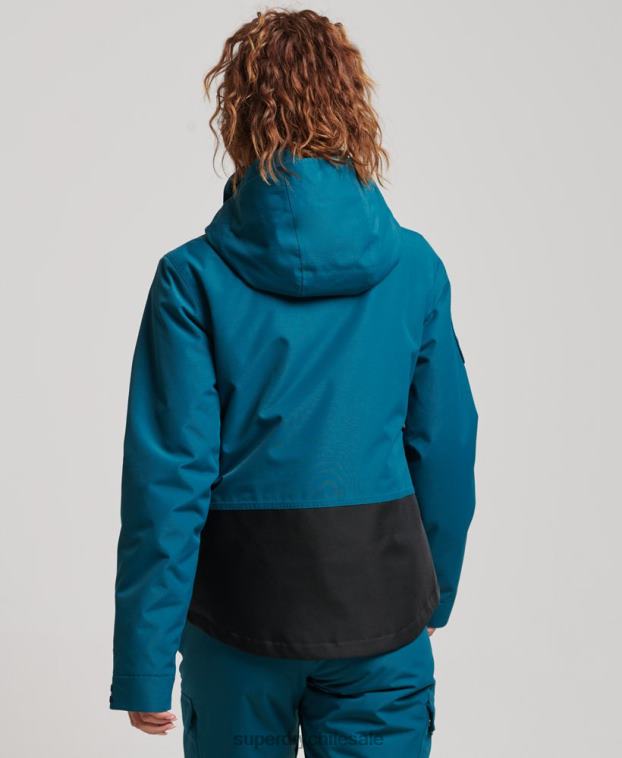 mujer Superdry turquesa chaqueta de rescate definitiva 2R68Z6549
