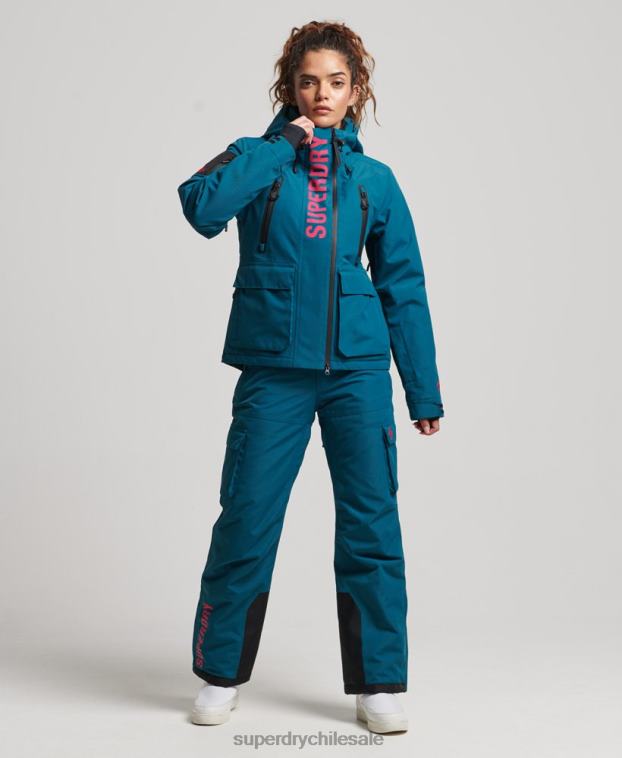 mujer Superdry turquesa chaqueta de rescate definitiva 2R68Z6549