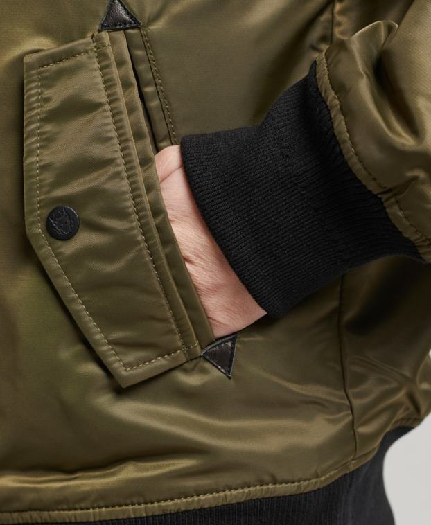 mujer Superdry verde chamarra bomber energía ma2 2R68Z5508