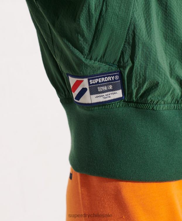 mujer Superdry verde chamarra cortavientos code energy sd 2R68Z5698