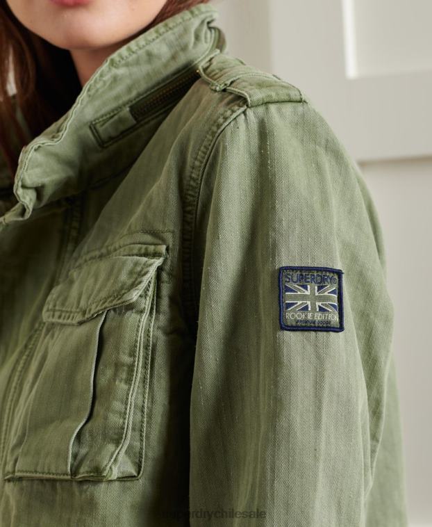 mujer Superdry verde chaqueta camari novato 2R68Z5681