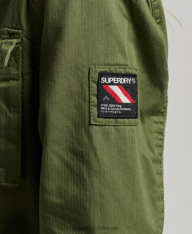mujer Superdry verde chaqueta clásica de rookie borg 2R68Z5588