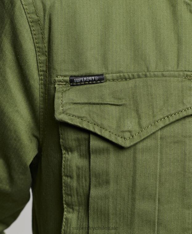mujer Superdry verde chaqueta clásica de rookie borg 2R68Z5588