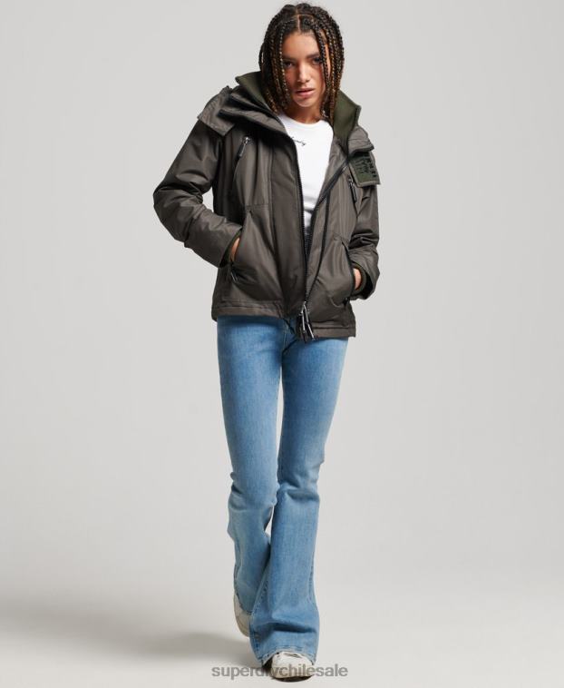 mujer Superdry verde chaqueta cortavientos mountain sd 2R68Z3728