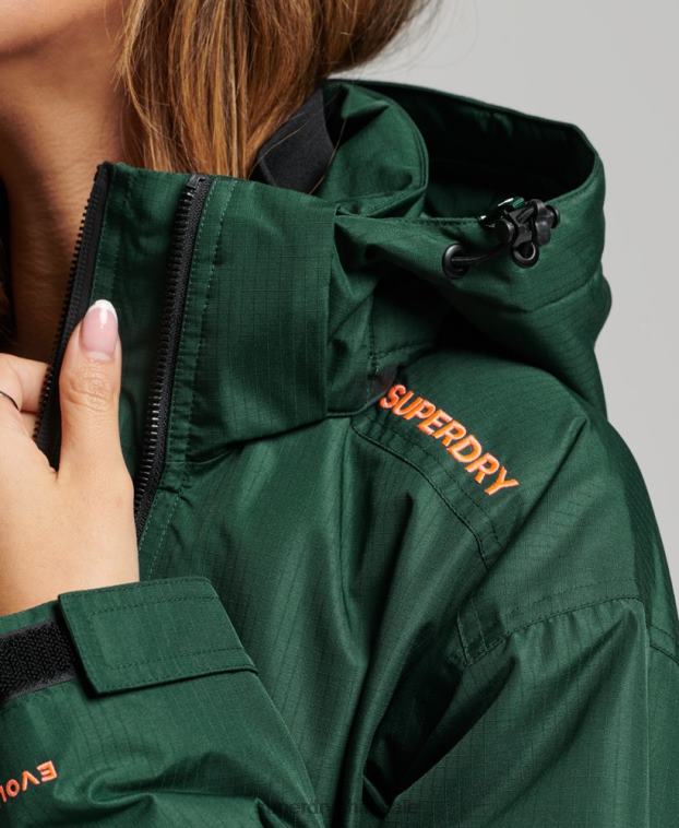 mujer Superdry verde chaqueta cortavientos sd 2R68Z3527