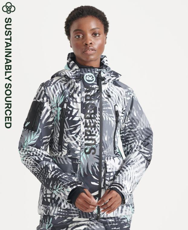 mujer Superdry verde chaqueta de rescate definitiva 2R68Z5528