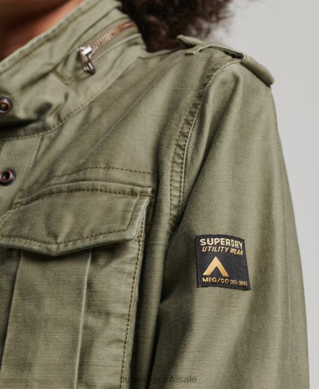 mujer Superdry verde chaqueta m65 antigua 2R68Z1992