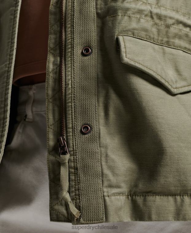 mujer Superdry verde chaqueta m65 antigua 2R68Z1992